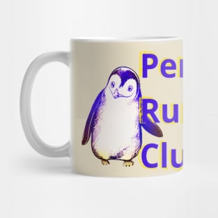 Penguin Running. Club Mug